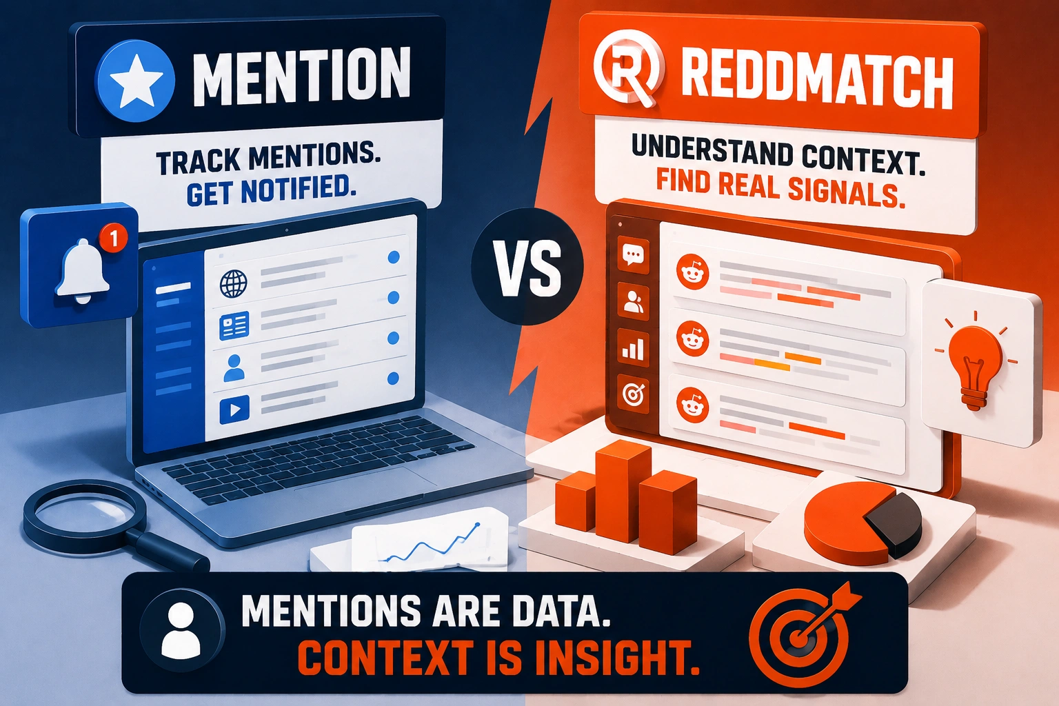 Mention vs ReddMatch: What Founders Use When Mentions Need More Context